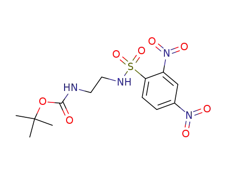 Molecular Structure of 827596-94-1 (Carbamic acid, [2-[[(2,4-dinitrophenyl)sulfonyl]amino]ethyl]-,
1,1-dimethylethyl ester)