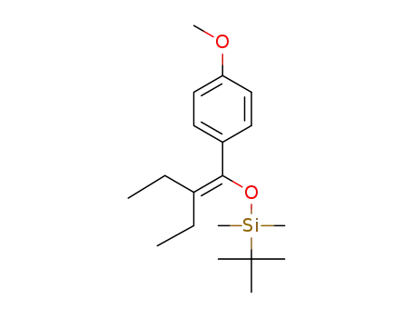 2-ethyl-1-(4-methoxyphenyl)but-1-enyl t-butyldimethylsilyl ether