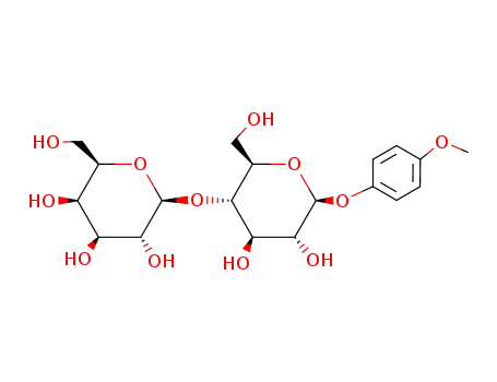 Molecular Structure of 150412-80-9 (4-Methoxyphenyl 4-O-(beta-D-Galactopyranosyl)-beta-D-glucopyranoside)