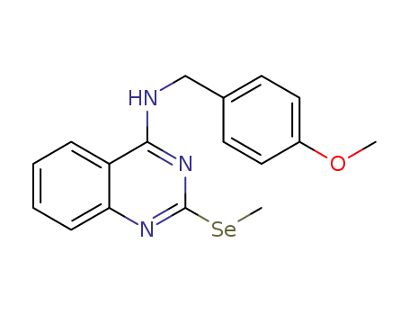 4-(4'-methoxybenzyl)amino-2-methylselenoquinazoline