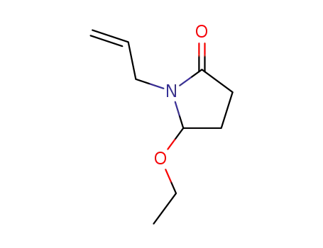 Molecular Structure of 87449-77-2 (2-Pyrrolidinone, 5-ethoxy-1-(2-propenyl)-)