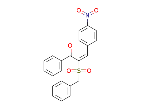 (E)-2-(benzylsulfonyl)-3-(4-nitrophenyl)-1-phenylprop-2-en-1-one