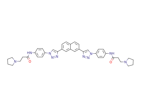 Molecular Structure of 1400645-93-3 (C<sub>40</sub>H<sub>42</sub>N<sub>10</sub>O<sub>2</sub>)
