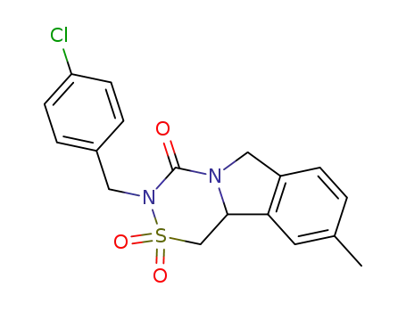 3-(4-chlorobenzyl)-9-methyl-6,10b-dihydro-1H-[1,2,4]thiadiazino[5,4-a]isoindol-4(3H)-one 2,2-dioxide
