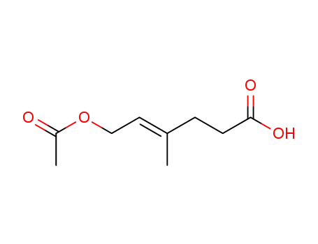 (E)-1-acetoxy-5-carboxy-3-methylpent-2-ene