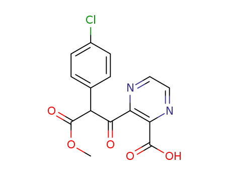 3-[2-(4-chlorophenyl)-3-(methyloxy)-3-oxopropanoyl]-2-pyrazinecarboxylic acid