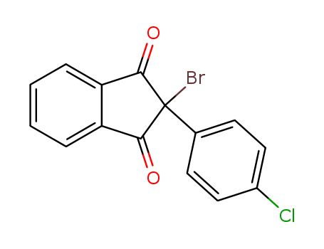 2-bromo-2-(4-chlorophenyl)indene-1,3-dione cas  730-73-4
