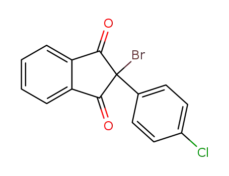 Molecular Structure of 730-73-4 (2-bromo-2-(4-chlorophenyl)-1H-indene-1,3(2H)-dione)