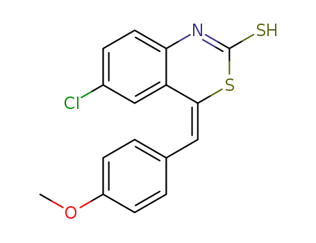 4-(4-methoxybenzylidene)-6-chloro-4H-benzo[d][1,3]thiazine-2-thiol