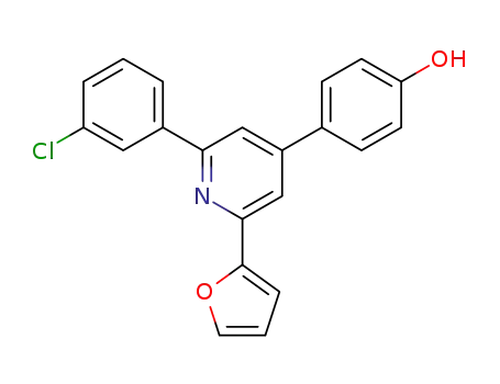 4-(2-(3-chlorophenyl)-6-(furan-2-yl)pyridin-4-yl)phenol