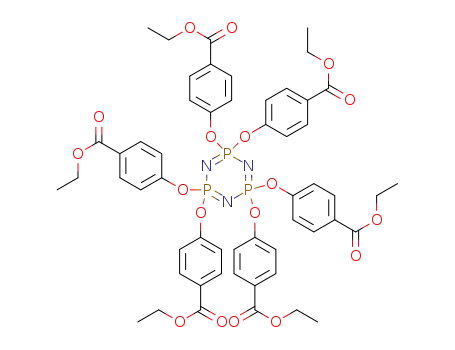 Molecular Structure of 84942-83-6 (hexakis[4-(ethoxycarbonyl)phenoxy]cyclotriphosphazene)