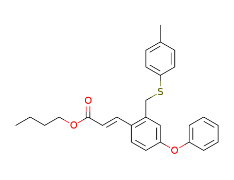 (E)-butyl 3-{4-phenoxy-2-(p-tolylthiomethyl)phenyl}acrylate