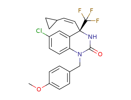 (S,Z)-6-chloro-4-(2-cyclopropylvinyl)-1-(4-methoxybenzyl)-4-(trifluoromethyl)-3,4-dihydroquinazolin-2(1H)-one