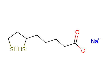 Octanoic acid, 6,8-dimercapto-, sodium salt (1:1)