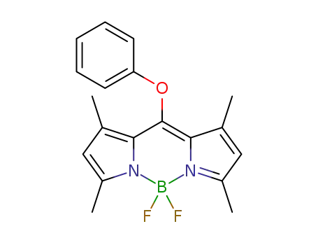 Molecular Structure of 1414345-99-5 (1,3,5,7-tetramethyl-8-(O-phenyl)-4,4-difluoro-4-bora-3a,4a-diaza-s-indacene)