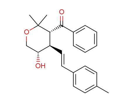(E)-(3R,4R,5S)-[5-hydroxy-2,2-dimethyl-4-(2-p-tolylvinyl)tetrahydropyran-3-yl]phenylmethanone