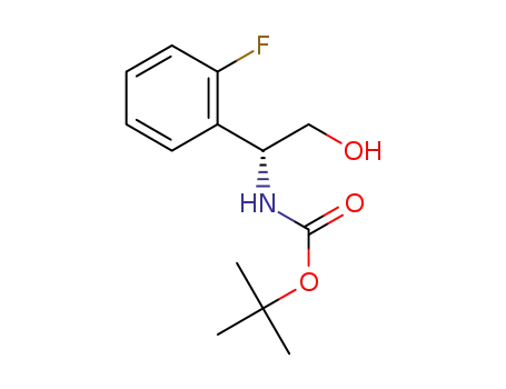 Molecular Structure of 847686-72-0 ([1-(2-Fluoro-phenyl)-2-hydroxy-ethyl]-carbaMic acid tert-butyl ester)