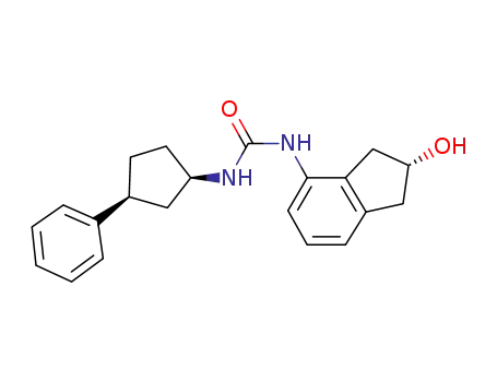 1-[(2R)-2-hydroxy-2,3-dihydro-1H-inden-4-yl]-3-[(1R,3S)-3-phenylcyclopentyl]urea