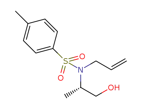 Molecular Structure of 1296866-33-5 ((S)-N-allyl-N-(1-hydroxypropan-2-yl)-4-methylbenzenesulfonamide)