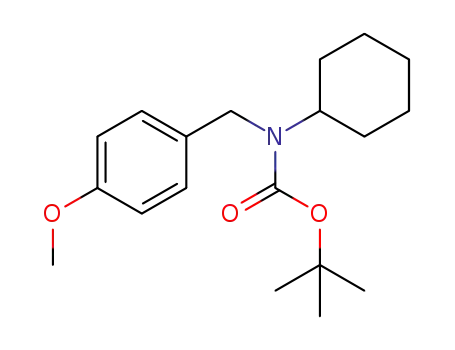 Molecular Structure of 1396518-01-6 (tert-butyl cyclohexyl(4-methoxybenzyl)carbamate)