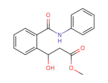 Molecular Structure of 1376293-51-4 (methyl 3-hydroxy-3-[2-(phenylcarbamoyl)phenyl]propanoate)