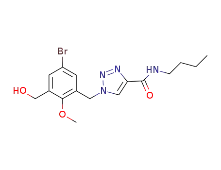 1-(5-bromo-3-hydroxymethyl-2-methoxybenzyl)-1H-[1,2,3]triazole-4-carboxylic acid butylamide
