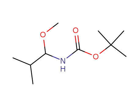 Molecular Structure of 131971-63-6 (Carbamic acid, (1-methoxy-2-methylpropyl)-, 1,1-dimethylethyl ester (9CI))