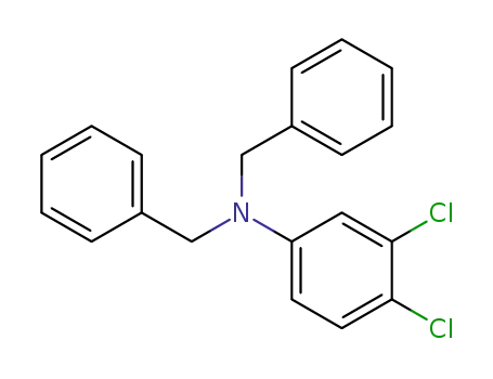 Molecular Structure of 80576-51-8 (Benzenemethanamine, N-(3,4-dichlorophenyl)-N-(phenylmethyl)-)