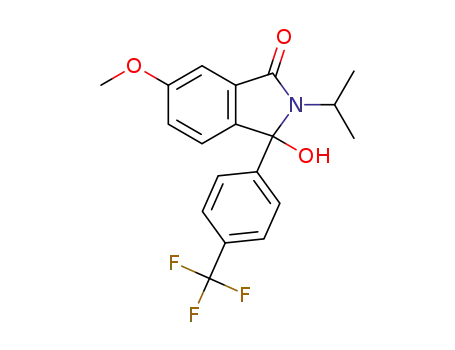 3-hydroxy-2-isopropyl-6-methoxy-3-(4-(trifluoromethyl)phenyl)isoindolin-1-one