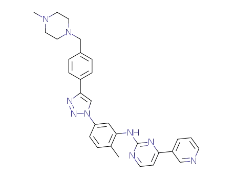 N-[2-methyl-5-(4-{4-[(4-methylpiperazin-1-yl)methyl]phenyl}-1H-1,2,3-triazol-1-yl)phenyl]-4-(pyridine-3-yl)pyrimidin-2-amine