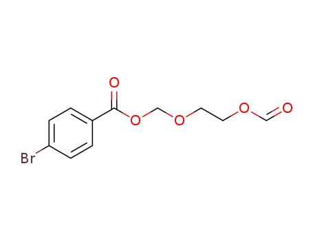 Molecular Structure of 1380825-36-4 ((2-(formyloxy)ethoxy)methyl 4-bromobenzoate)