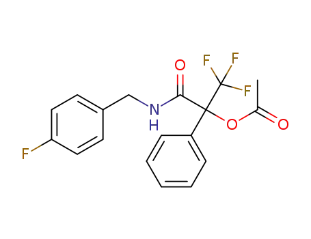 1,1,1-trifluoro-3-((4-fluorobenzyl)amino)-3-oxo-2-phenylpropan-2-yl acetate