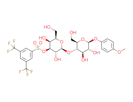 4-methoxyphenyl 3'-O-[3,5-bis(trifluoromethyl)benzenesulfonyl]-β-D-lactopyranoside