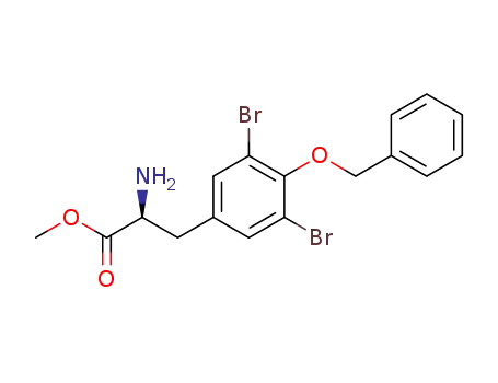 (+)-(S)-methyl 2-amino-3-(4-benzyloxy-3,5-dibromophenyl)propanoate