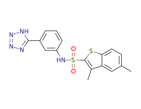 3,5-dimethyl-N-[3-(1H-tetrazol-5-yl)phenyl]-1-benzothiophene-2-sulfonamide