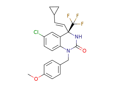 (S,E)-6-chloro-4-(2-cyclopropylvinyl)-1-(4-methoxybenzyl)-4-(trifluoromethyl)-3,4-dihydroquinazolin-2(1H)-one