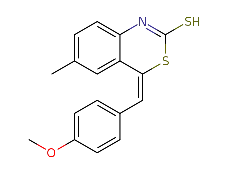 4-(4-methoxybenzylidene)-6-methyl-4H-benzo[d][1,3]thiazine-2-thiol