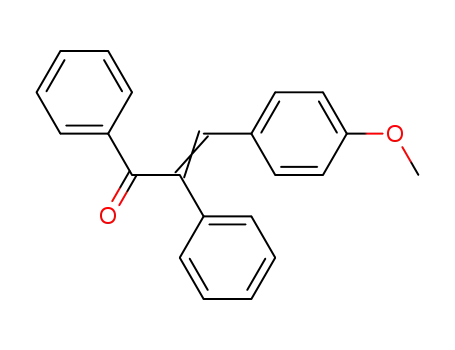 Molecular Structure of 39060-00-9 (2-Propen-1-one, 3-(4-methoxyphenyl)-1,2-diphenyl-)