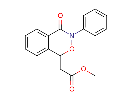 Molecular Structure of 1376293-20-7 (methyl 2-(4-oxo-3-phenyl-3,4-dihydro-1H-2,3-benzoxazin-1-yl)acetate)