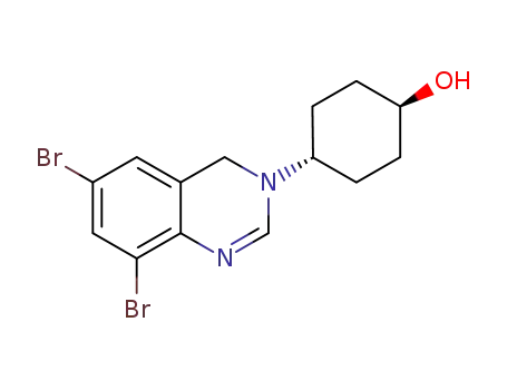 4-(6,8-dibromo-3,4-dihydroquinazolin-3-yl)cyclohexanol