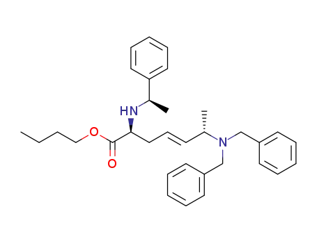 butyl (2S,6S,E)-6-(N,N-dibenzylamino)-2-[(R)-(1-phenylethylamino)]hept-4-enoate