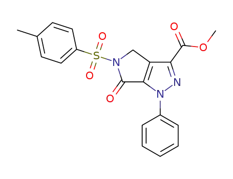 methyl 6-oxo-1-phenyl-5-tosyl-1,4,5,6-tetrahydropyrrolo[3,4-c]pyrazole-3-carboxylate