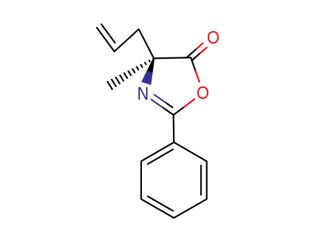 Molecular Structure of 95885-61-3 (5(4H)-Oxazolone,  4-methyl-2-phenyl-4-(2-propen-1-yl)-)