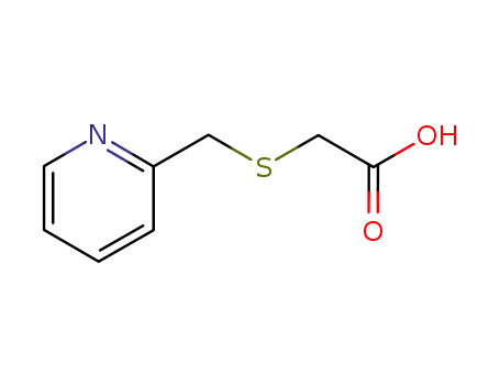Molecular Structure of 21897-11-0 (2-[(pyridin-2-ylMethyl)sulfanyl]acetic acid)