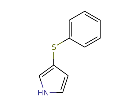 Molecular Structure of 82511-49-7 (1H-Pyrrole, 3-(phenylthio)-)