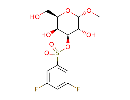 Molecular Structure of 1399293-35-6 (methyl 3-O-(3,5-difluorobenzensulfonyl)-α-D-galactopyranoside)