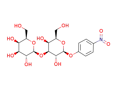 Molecular Structure of 81573-30-0 (4-nitrophenyl β-D-galactopyranosyl-(1->3)-β-D-galactopyranoside)
