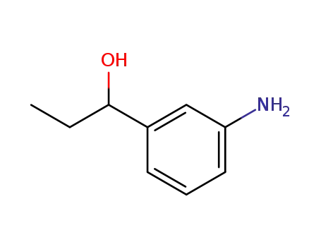Molecular Structure of 67531-69-5 (Benzenemethanol, 3-amino-a-ethyl-)