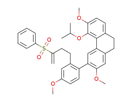 5-isopropoxy-2,6-dimethoxy-3-(4-methoxy-2-(3-(phenylsulfonyl)but-3-en-1-yl)phenyl)-9,10-dihydrophenanthrene