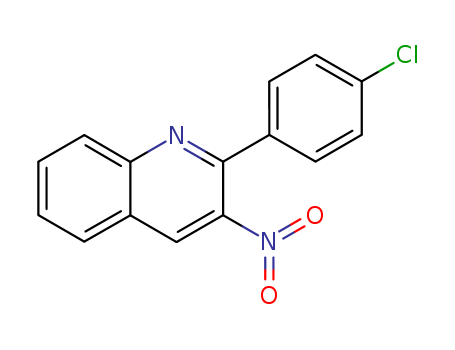 Quinoline,2-(4-chlorophenyl)-3-nitro- cas  5443-78-7